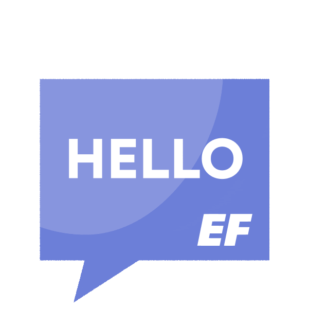 Chat Hello Sticker by EF English First Russia