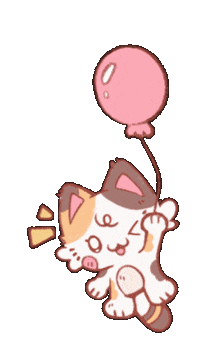Cat Fly Sticker