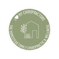 thehomesteadchiro health house wellness spine Sticker