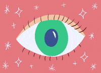 Babbybertie love pink eye blink GIF