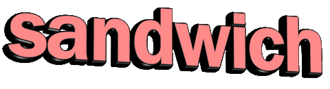 Food Sandwich Sticker by GIPHY Text