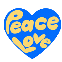 Peace Love Sticker