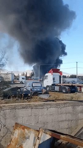 Explosions Reported Near Scene of Factory Fire in Aspropyrgos