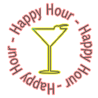 Happy Hour Drinking Sticker by Pure Public Relations