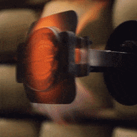 ParmigianoReggiano hot fire cheese branding GIF