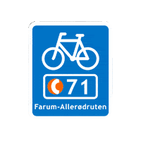 Supercykelstierne supercykelstier supercykelsti cyclesuperhighways farum-allerødruten Sticker