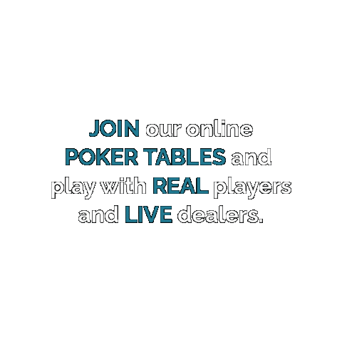 Join Our Online Poker Tables And Play With Real Players And Live Dealers Sticker by MiMa Casino