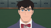 Clark Kent Wow GIF by Adult Swim