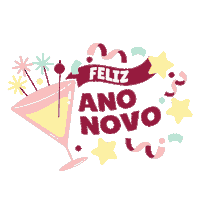 Happy New Year Sticker by Seu Churros