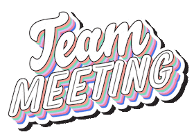 Team Meeting Working It Out Sticker by Suz Chadwick