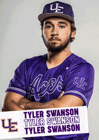 Purple Aces Baseball GIF by UE Athletics