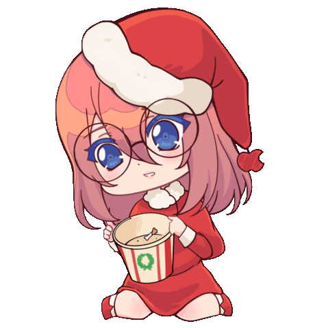 Christmas Eating Sticker