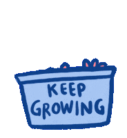 Flower Grow Sticker by byputy