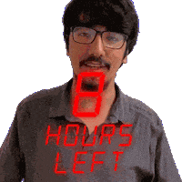 Eight Hours Sticker