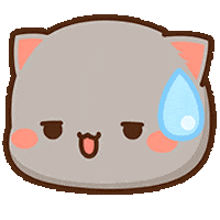 kawaiihoshi giphyupload cat peach cute cat Sticker