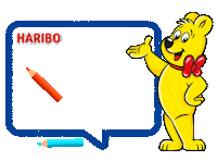 HARIBO_KOREA 행복 축하 생일 haribo Sticker