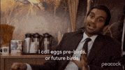 Parks And Recreation Eggs GIF by PeacockTV