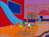 scared homer simpson GIF