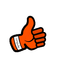innpuls_werbeagentur orange daumen daumenhoch innpuls Sticker