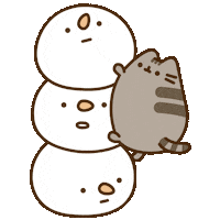 Cat Snow Sticker by Pusheen