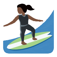 emojivid sport woman wave emoji Sticker