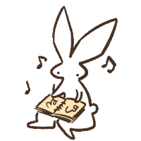 Drawing Bunny Sticker