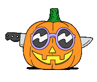 StevenHarringtonStudio halloween spooky pumpkin october Sticker