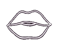 Lips Spray Tan Sticker by Kara Mac's A Place to Glow