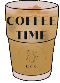 Coffee Time Love Sticker by Corn Candle Co