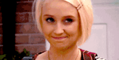 Lily Loveless Awkward Smile GIF