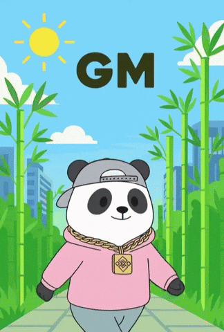 Good Morning Wave GIF by Pandu Pandas