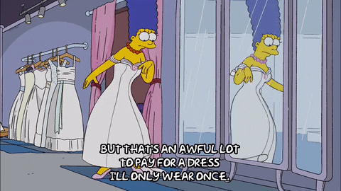 marge simpson mirror GIF