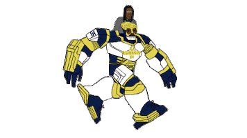 Los Angeles Rams Running Sticker by Bleacher Report