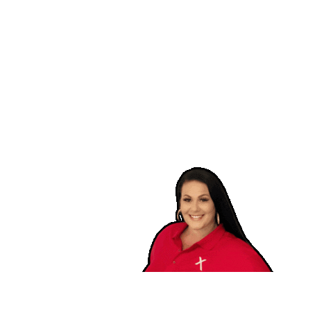 Red Shirt Boss Sticker by Blufox Mobile