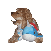 Cocker Spaniel Christmas Sticker by Geekster Pets