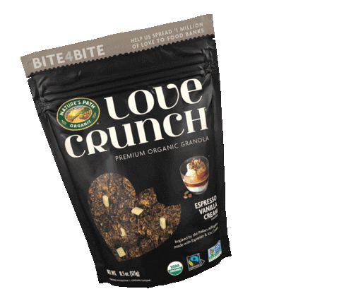 NaturesPathOrganic giphyupload love hearts granola Sticker