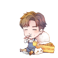 Sleepy Brush Sticker