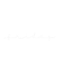 Friday Lettering Sticker by Squish & Sprout