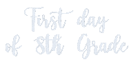 First Day Of School Sticker