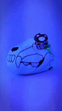 dionne_ong spooky glow skeleton toy GIF
