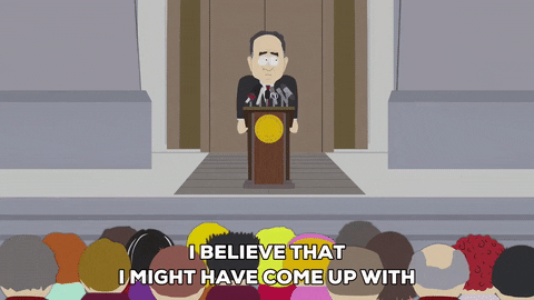 press conference president GIF by South Park 