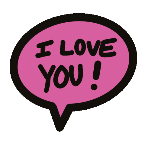 I Luv You Sticker