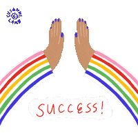 We Did It Applause Sticker by Susanne Lamb