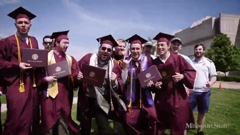 College Graduation GIF by Missouri State University