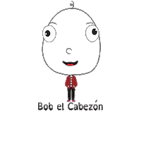 Happy Big Head Sticker by BigHeadBob.com