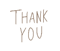 Thank 文字 Sticker
