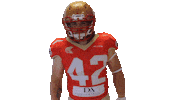 LesArgonautes heart celebration nfl touchdown Sticker