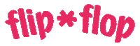 flip-flop summer pink flower original Sticker