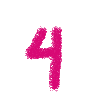 Numero Fucsia Sticker by Jimenez Creativos