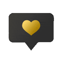 HotelTheJames heart like black gold Sticker